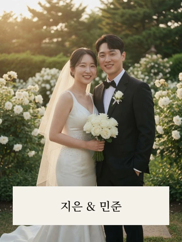 사진 위 카드에 이름이 놓인 카드 커버